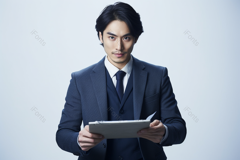 商务精英男士西装领带拿着文件夹,高清,摄影图,摄影图片,图片大全,摄影图免费下载